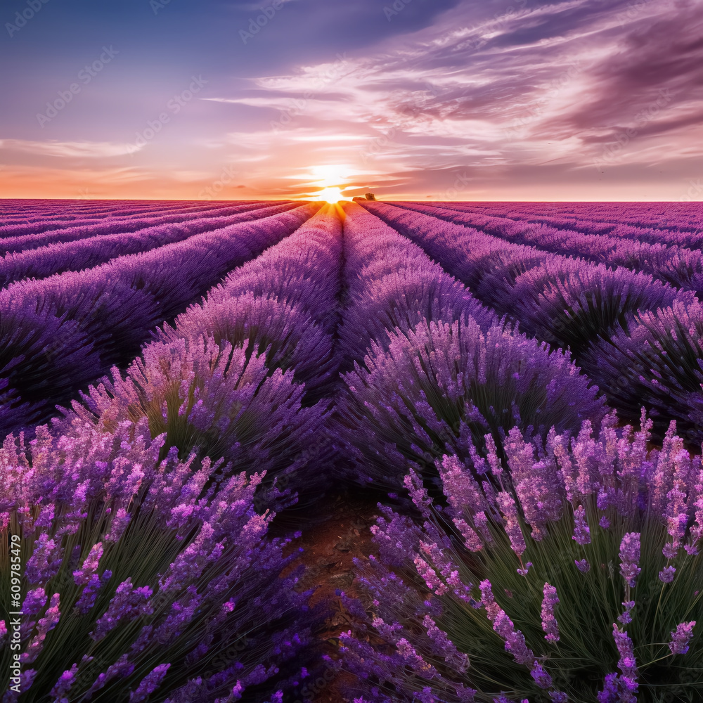 Fototapeta premium lavender field region
