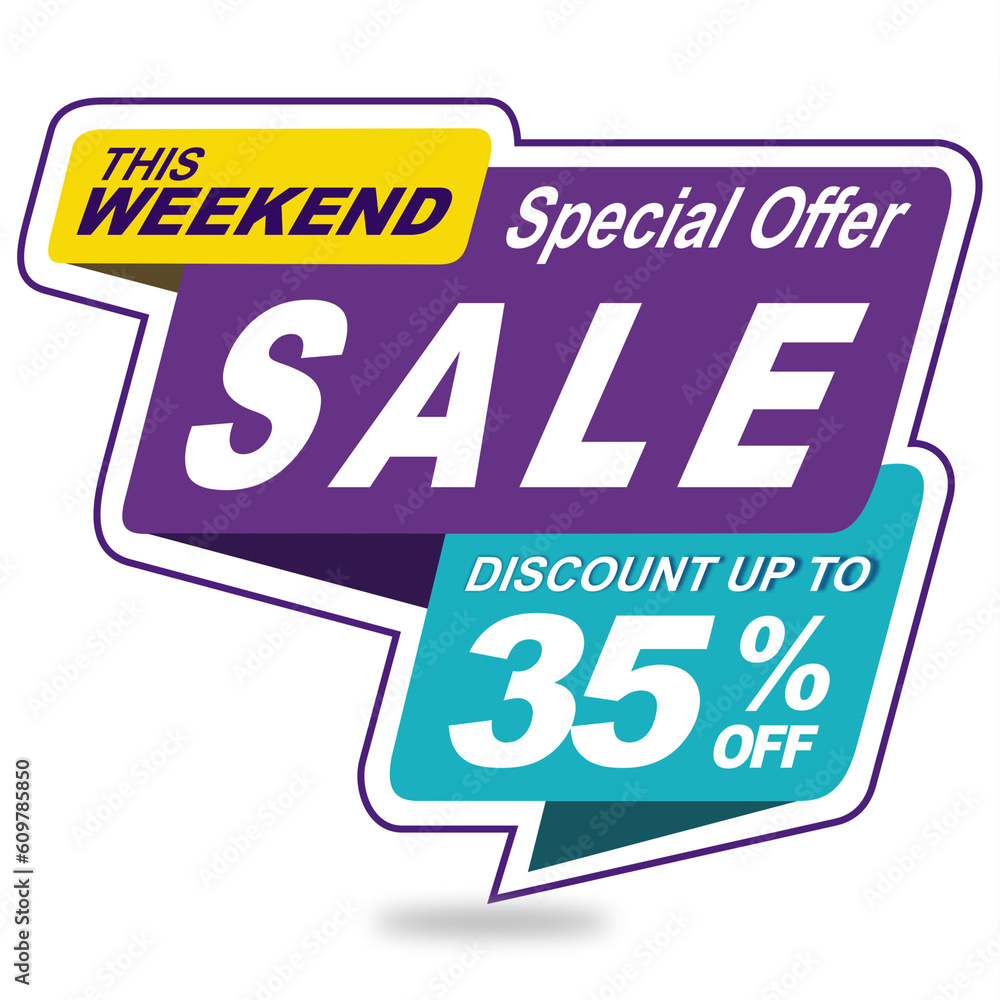 Purple, blue and yellow origami discount coupon, unique design, amazing colors