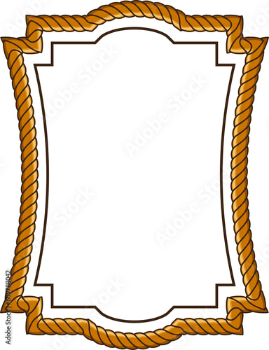 frame with rope pattern border