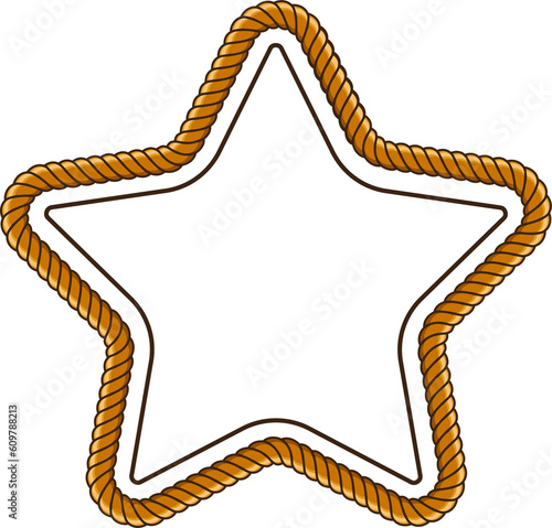 frame with rope pattern border