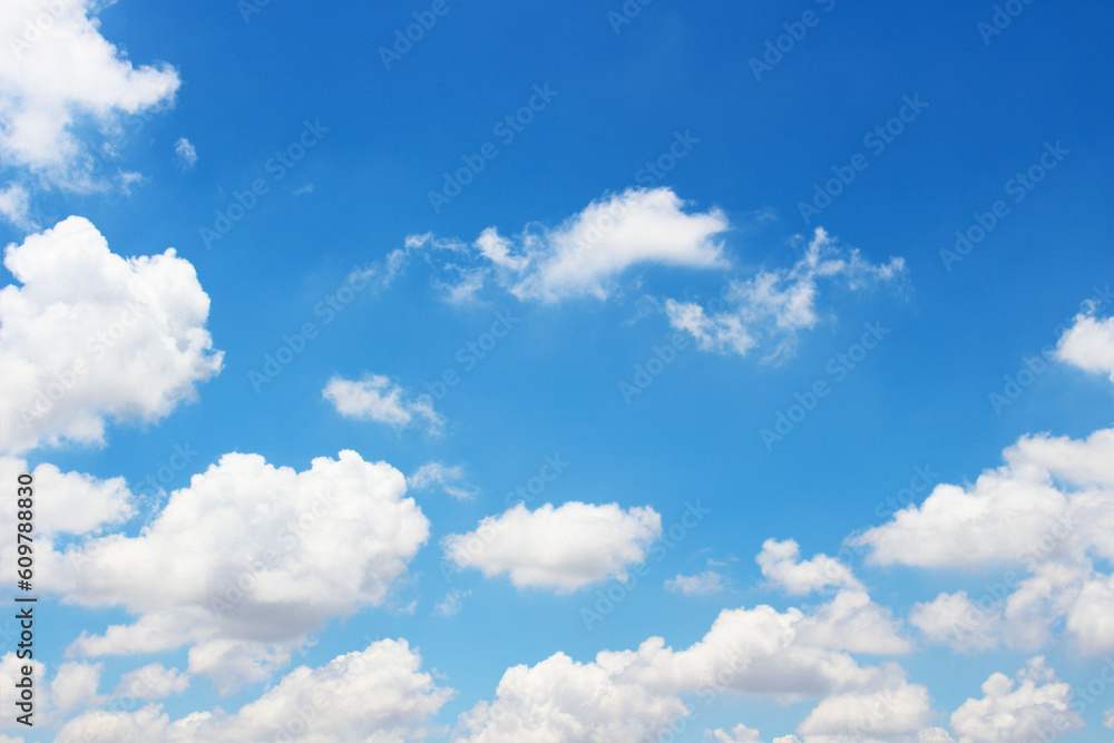 Blank sky surface with small clouds Blank sky surface with small clouds