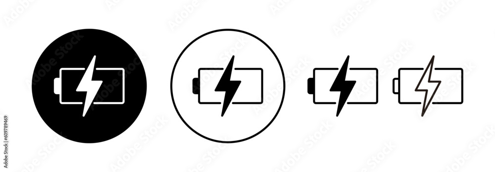 Battery icon vector for web and mobile app. battery charging sign and symbol. battery charge level Battery icon vector for web and mobile app. battery charging sign and symbol. battery charge level