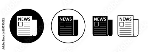 Newspaper icon vector for web and mobile app. news paper sign and symbolign