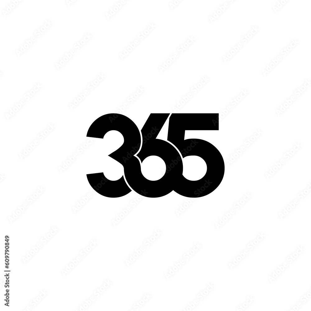 365 lettering initial monogram logo design 365 lettering initial monogram logo design