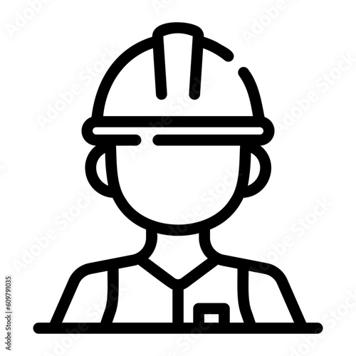 worker Line Icon