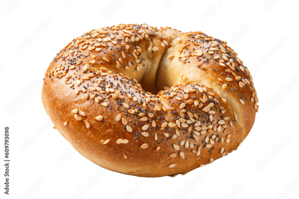A multigrain bagel with a dense and chewy texture
A multigrain bagel with a dense and chewy texture