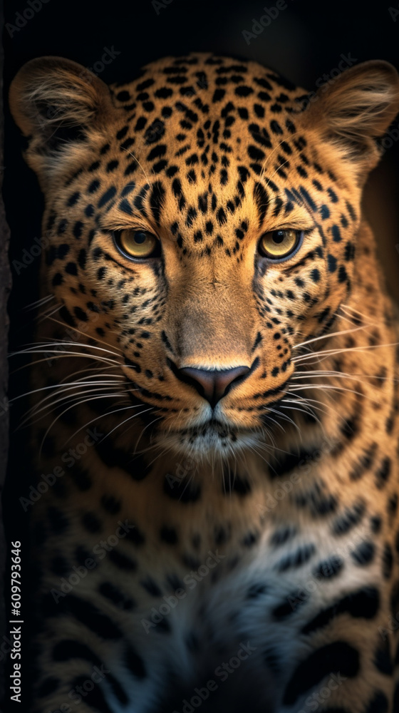 Obraz premium leopard self. Generative AI