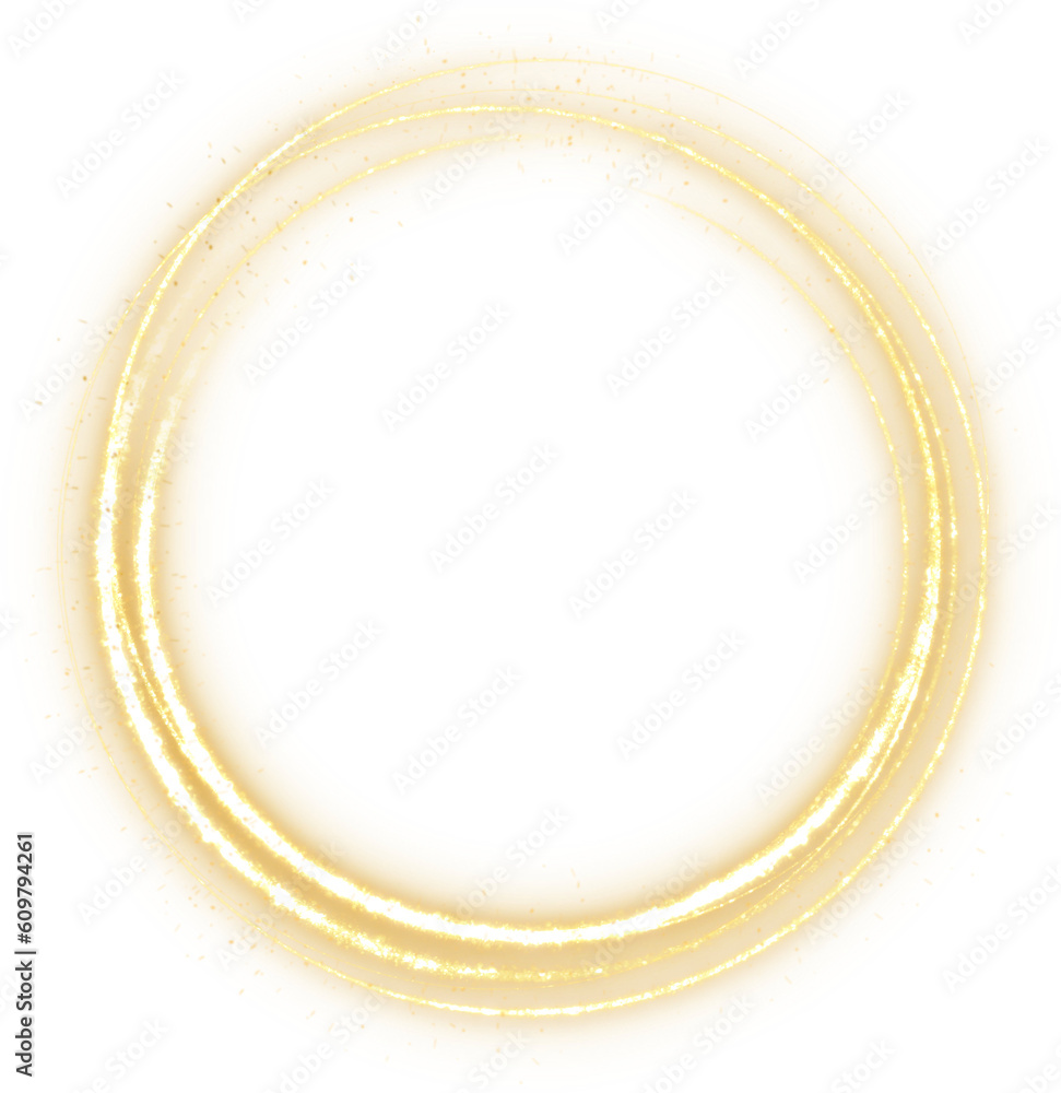 Radiant Gold Glitter Circle Frame Radiant Gold Glitter Circle Frame
