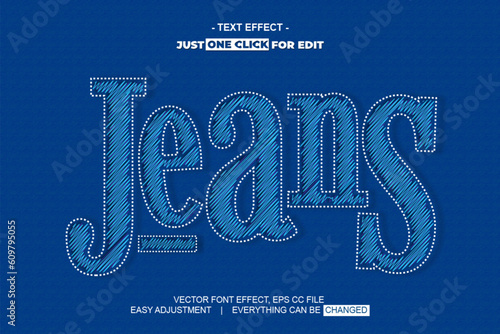 Yarn Style Vector Text Effect Editable