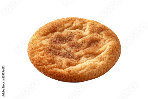 A snickerdoodle cookie with a dusting of cinnamon
