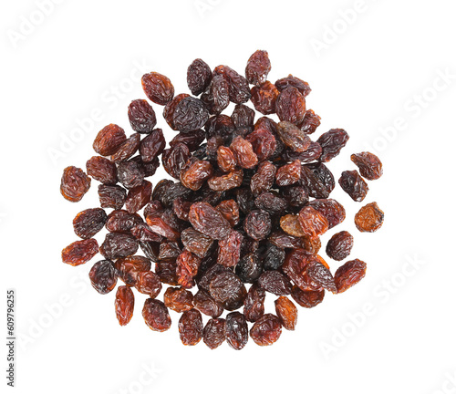 Black raisin isolated on transparent png