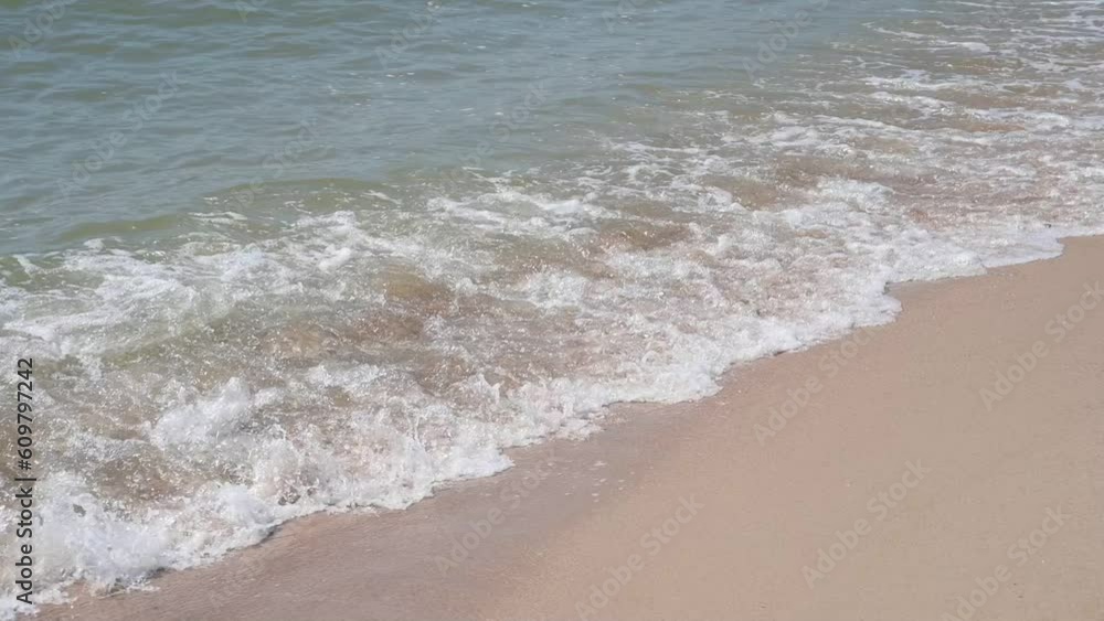slow motion scene, beautiful view sand beach of sea coast slow motion scene, beautiful view sand beach of sea coast
