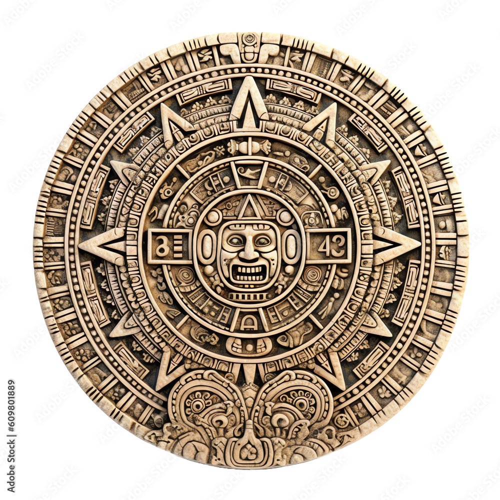 Mayan calendar showcasing intricate symbols
