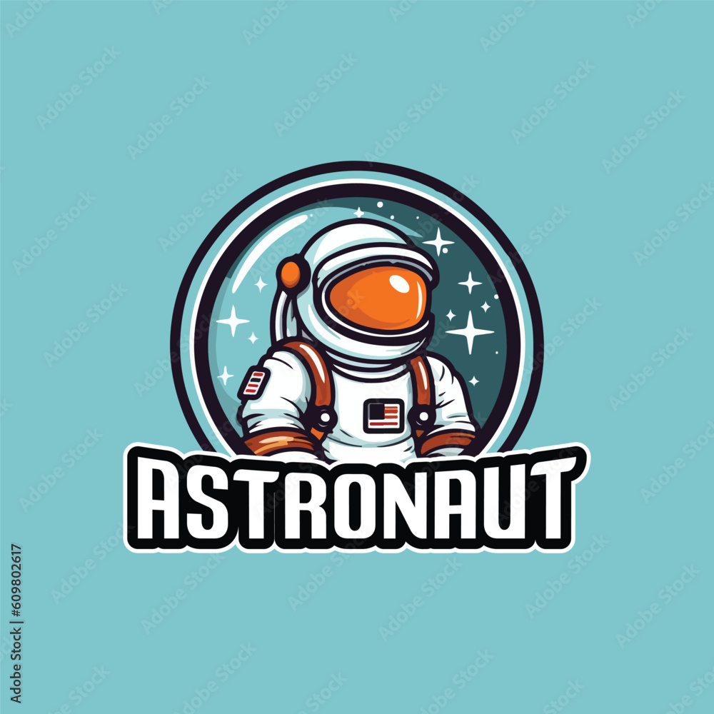 Astronaut Mascot Logo Design Astronaut Vector