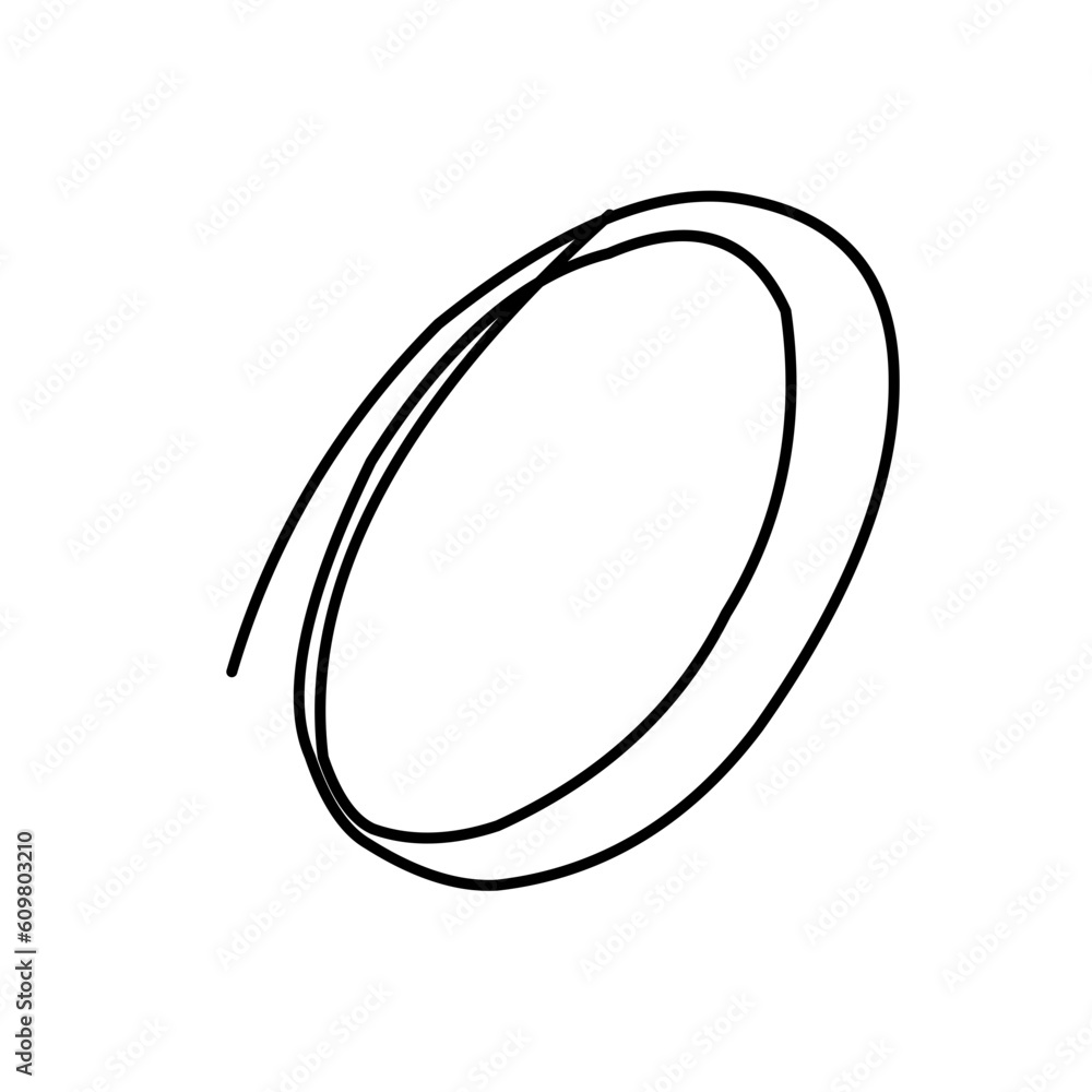 Hand drawn circle line sketch. Vector circular doodle round circle for note message sign design element Hand drawn circle line sketch. Vector circular doodle round circle for note message sign design element