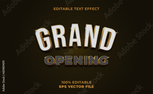 3d grand opening text effect
