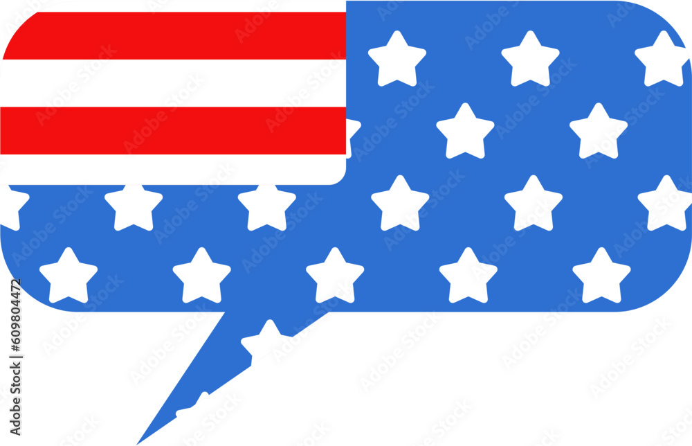 Obraz premium Independence Day USA text box