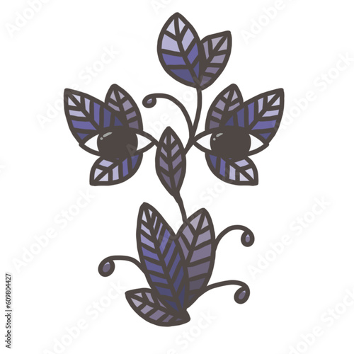 a twig plant with eyes funny cute picture