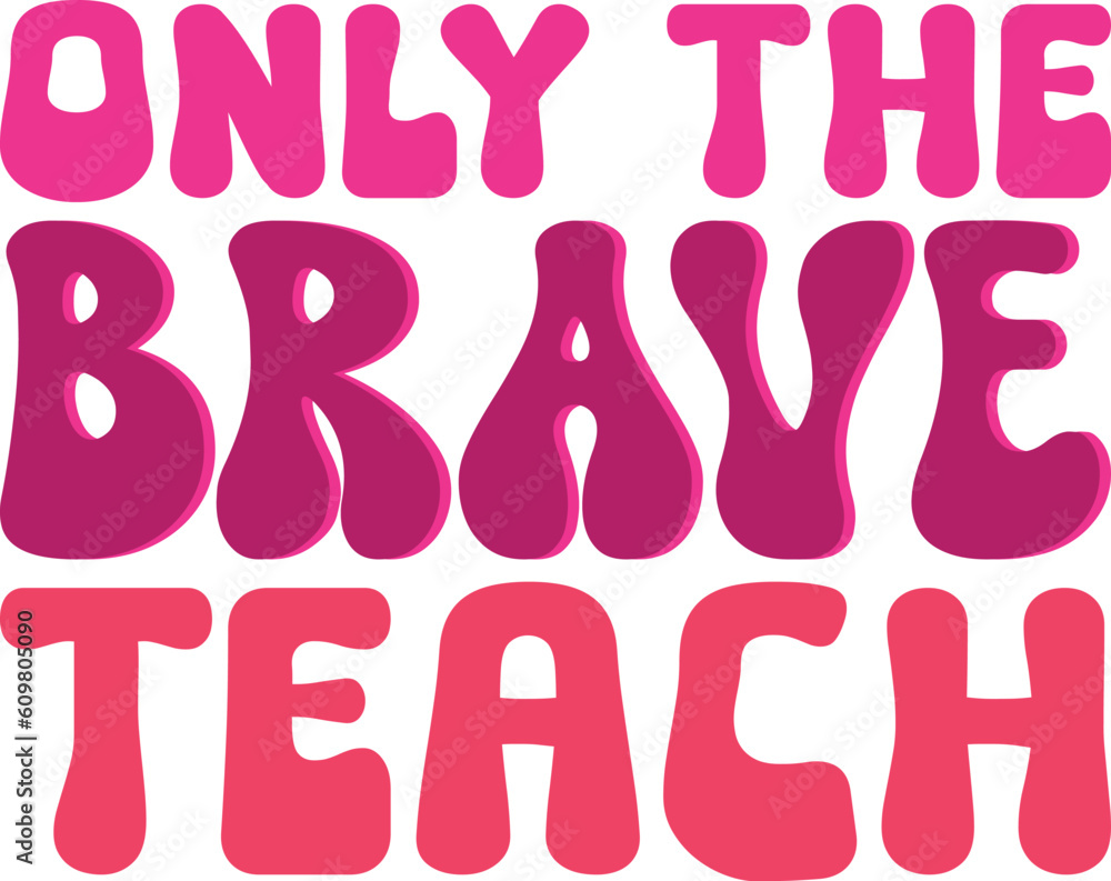 Teacher retro svg bundle