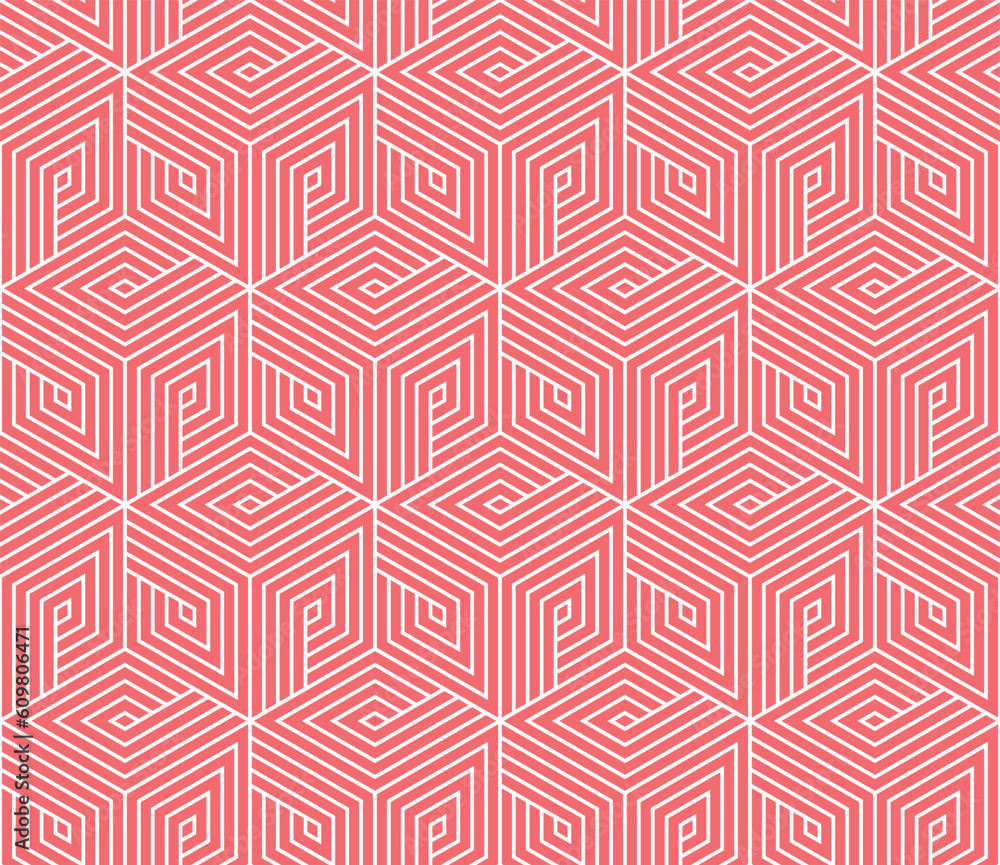 Abstract geometric pattern. A seamless vector background. White and pink ornament. Graphic modern pattern. Simple lattice graphic design Abstract geometric pattern. A seamless vector background. White and pink ornament. Graphic modern pattern. Simple lattice graphic design