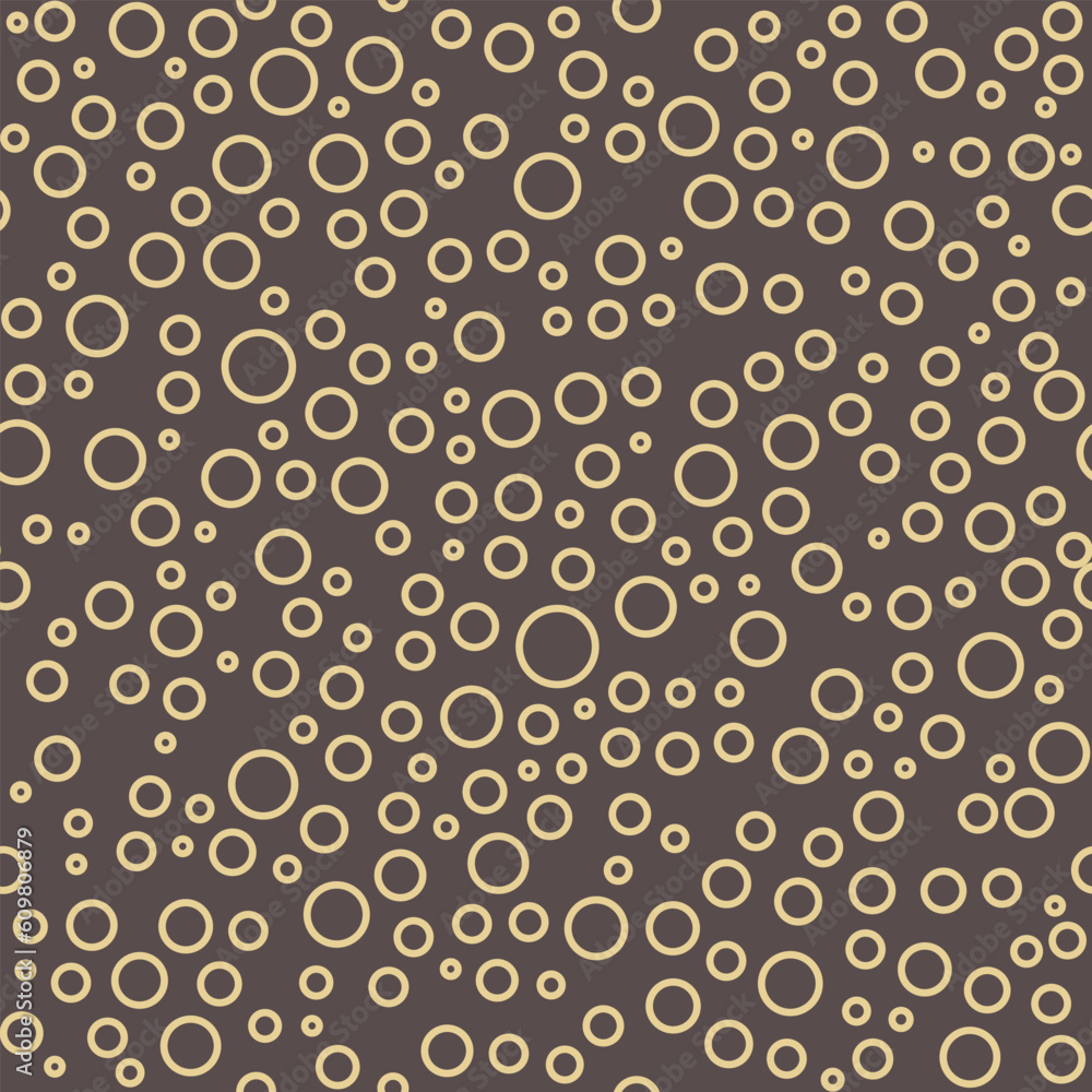 Seamless vector background with random brown and yellow circles. Abstract ornament. Seamles abstract pattern Seamless vector background with random brown and yellow circles. Abstract ornament. Seamles abstract pattern