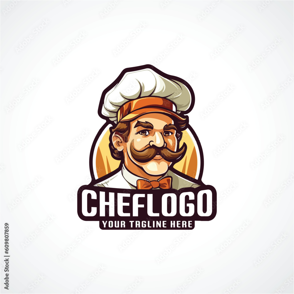 Chef Mascot Logo Design Cook Mascot Logo Design Cook Logo Design Chef Logo Design 