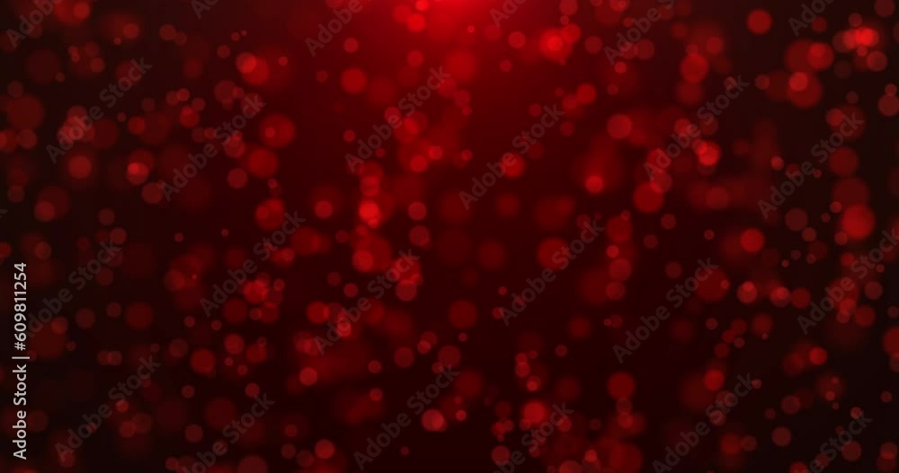 Red Particles Floating Vidéo Stock Red luxury bokeh on particles floating in the air. Dust and ...