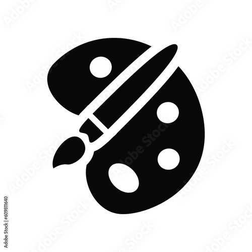 Drawing palette vector icon
