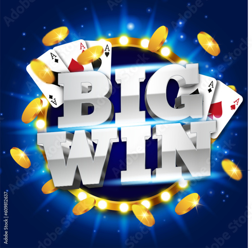 Silver big win editable vector text effect