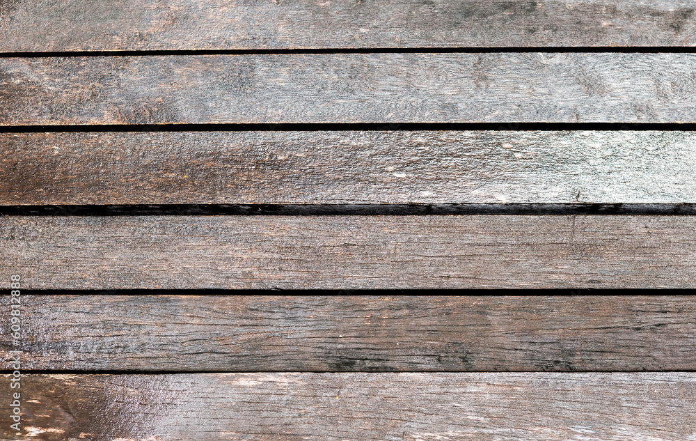 Wet old wooden floor background, blank wood texture background Wet old wooden floor background, blank wood texture background