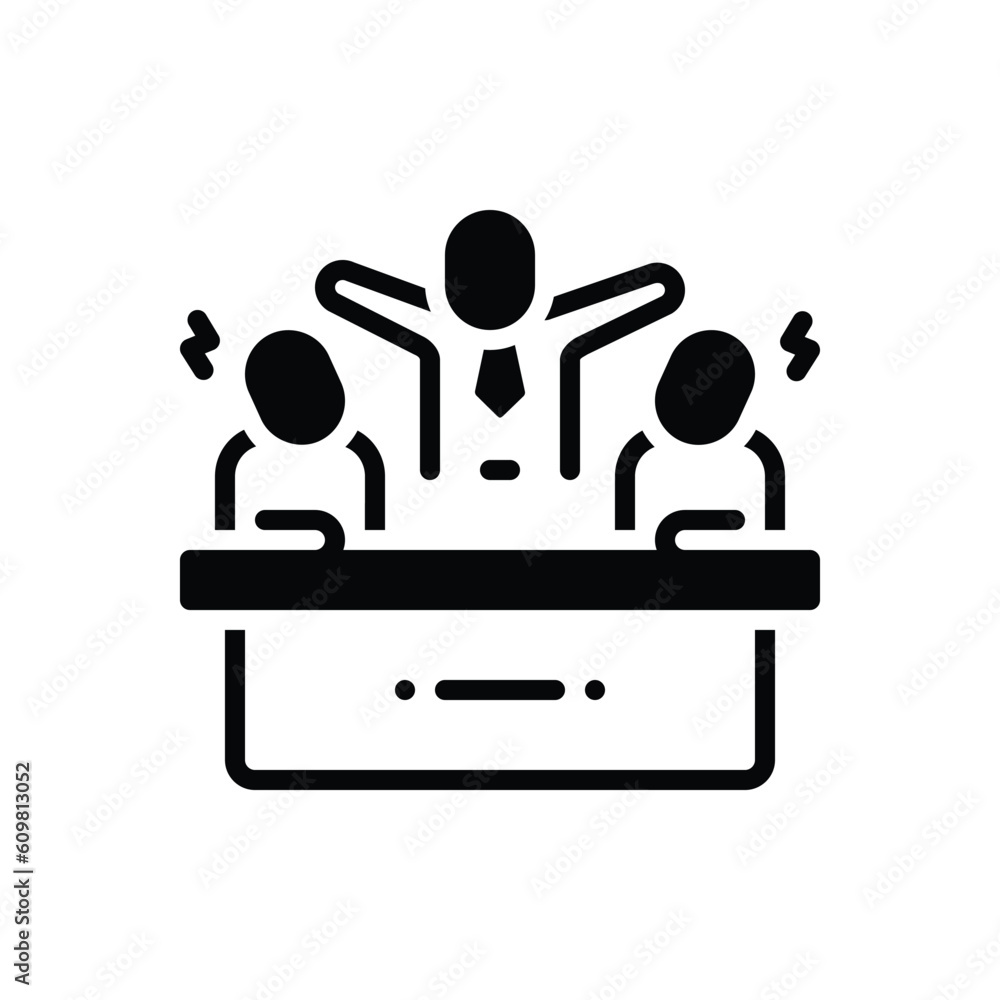 Black solid icon for intervention Black solid icon for intervention
