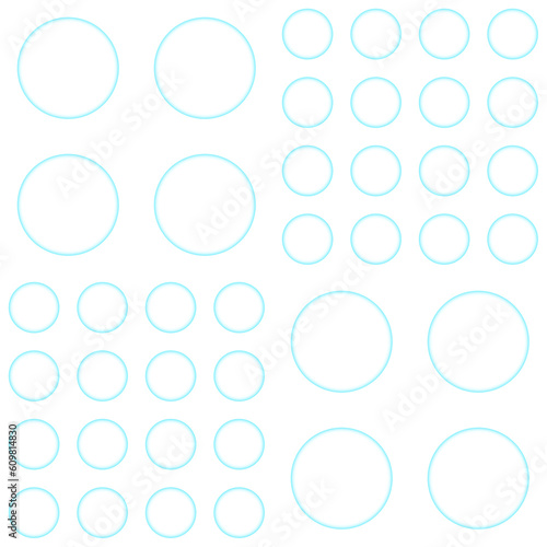 background with circles blue glow