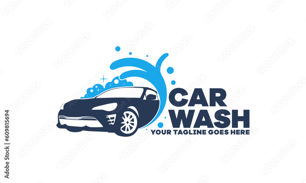 Car Wash logo designs concept vector, Automotive Cleaning logo template