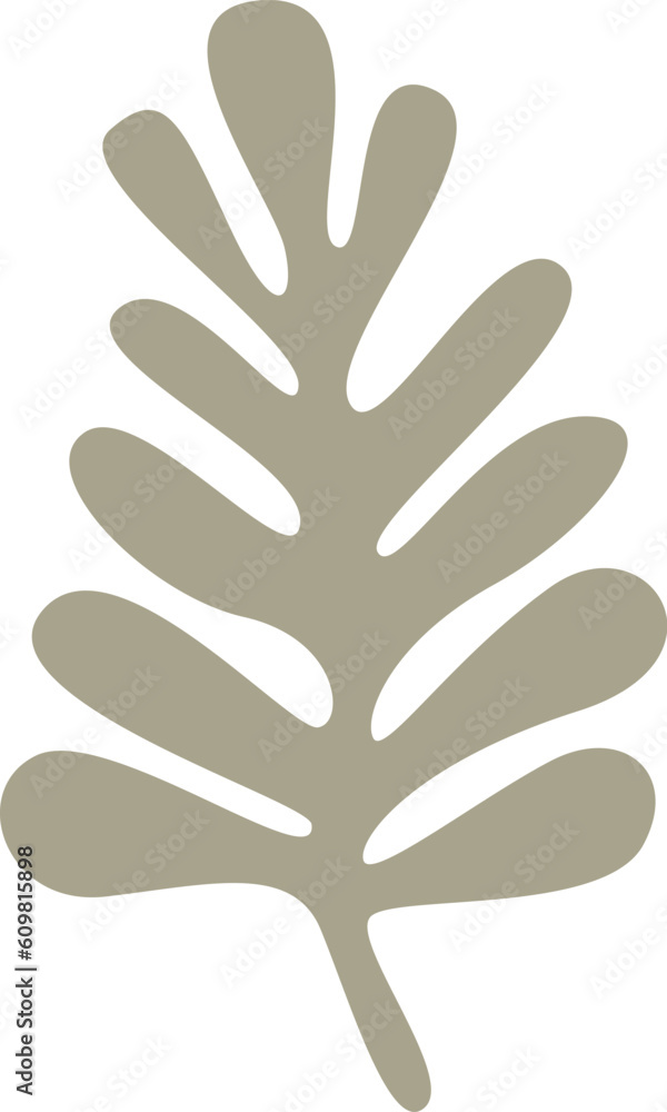 Obraz premium Leaves Branch Silhouette