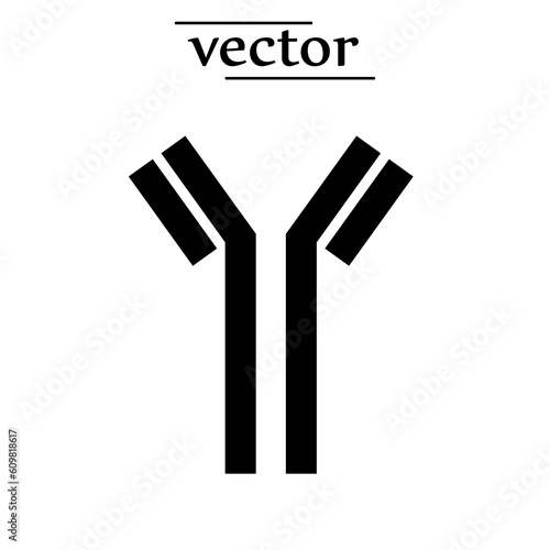 Antibody icon vector illustration on white background.