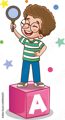 kid education vector illustration design