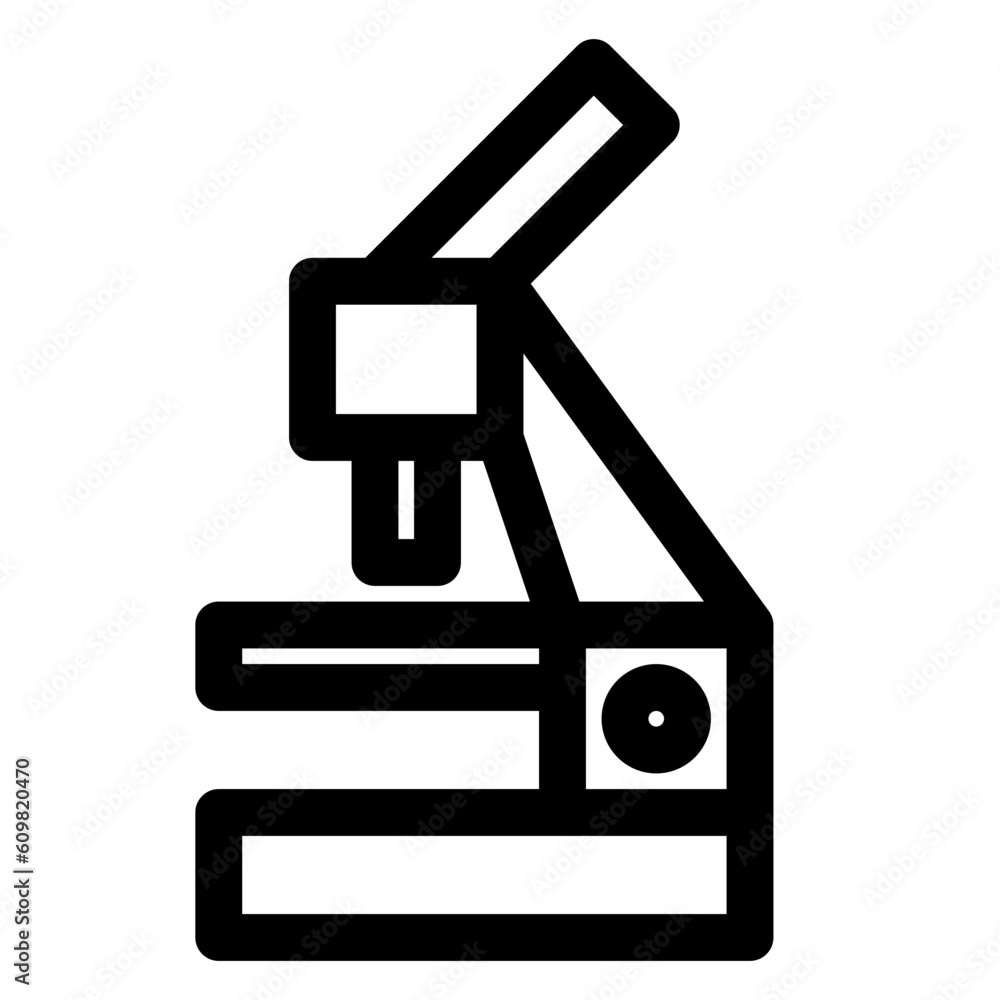 科学、顕微鏡を表すラインスタイルのアイコン 科学、顕微鏡を表すラインスタイルのアイコン