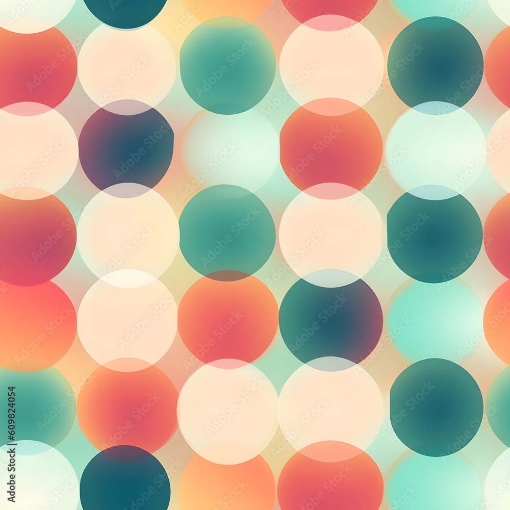 Seamless abstract pattern colorful bubble background, Generative AI Seamless abstract pattern colorful bubble background, Generative AI