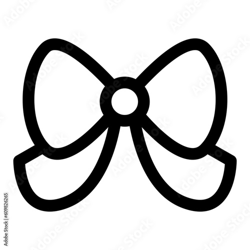 リボンを表すラインスタイルのアイコン