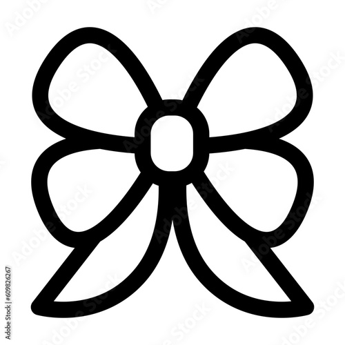 リボンを表すラインスタイルのアイコン