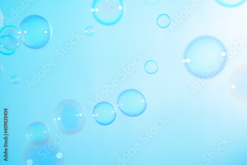 Wallpaper Mural Beautiful Transparent Blue Soap Bubbles Floating in The Air. Abstract Background. Celebration Festive Backdrop. Freshness Soap Suds Bubbles Water Torontodigital.ca
