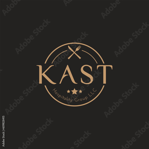 Luxury Food Or Restaurant Modern Logo Design Template