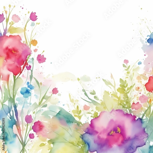 watercolor floral background