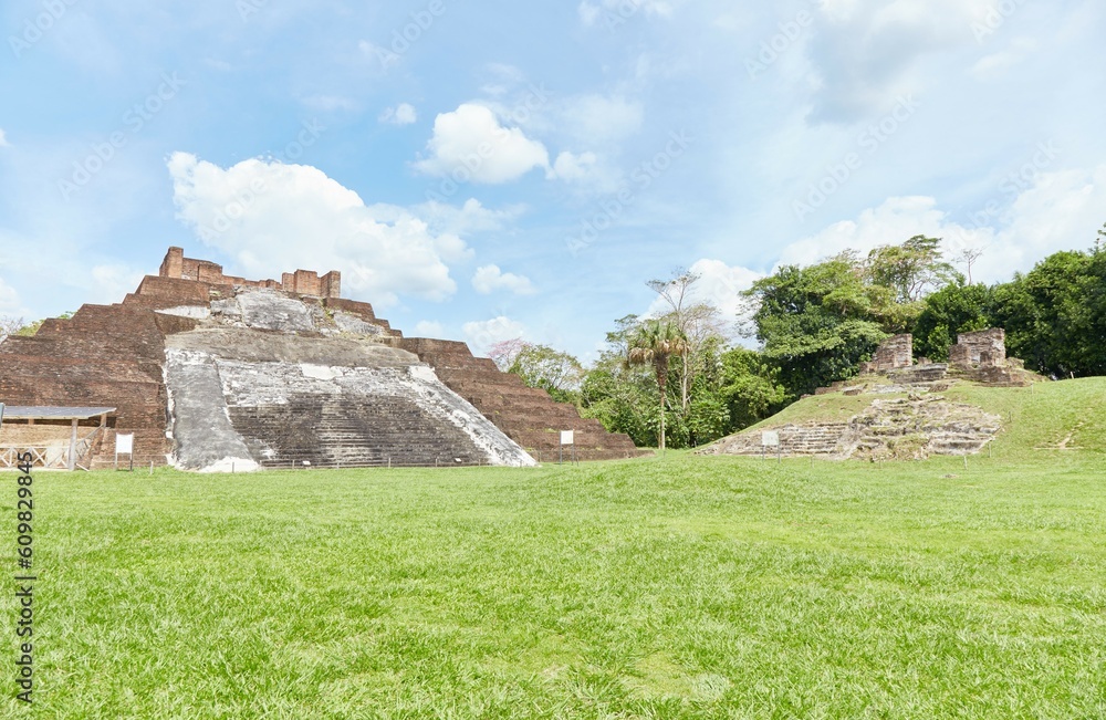 The elaborate ruins of Comalcalco in Tabasco, Mexico, is the western-most Mayan city and the only ever built of brick The elaborate ruins of Comalcalco in Tabasco, Mexico, is the western-most Mayan city and the only ever built of brick