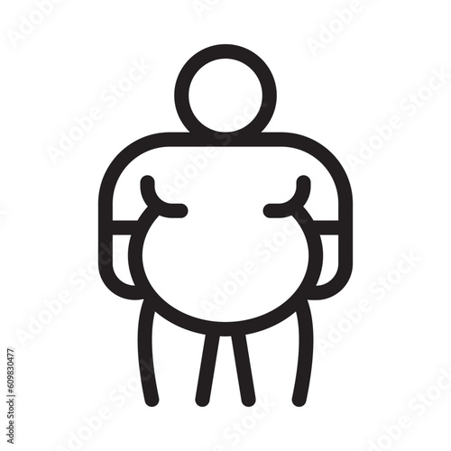 fat line icon illustration vector graphic