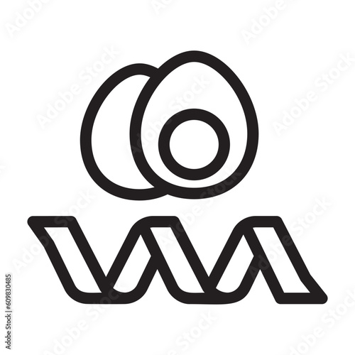 protein line icon illustration vector graphic