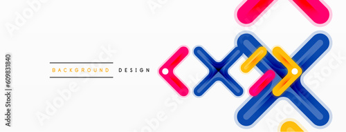 Minimal geometric background cross line. Design for wallpaper, banner, background, landing page, wall art, invitation, prints, posters