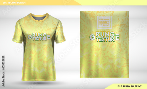 Jersey design sublimation t shirt Premium geometric pattern Incredible Vector collection for Soccer football racing cycling gaming motocross sports light yellow grunge texture