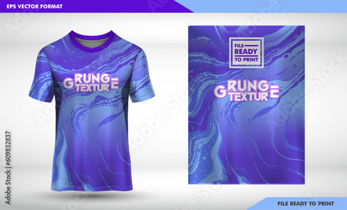 Jersey design sublimation t shirt Premium geometric pattern Incredible Vector collection for Soccer football racing cycling gaming motocross sports purple gradation grunge 