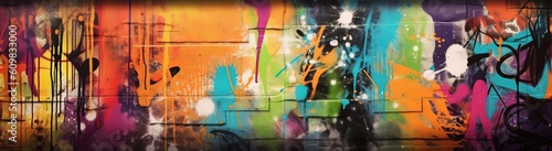 graffiti wall abstract background, Generative Ai not real photo, idea for artistic pop art background backdrop photo